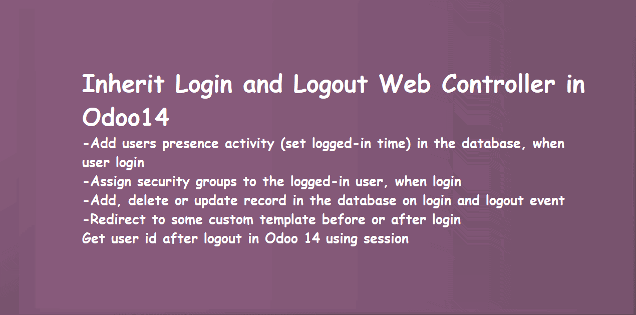 Inherit Login and Logout Web Controller