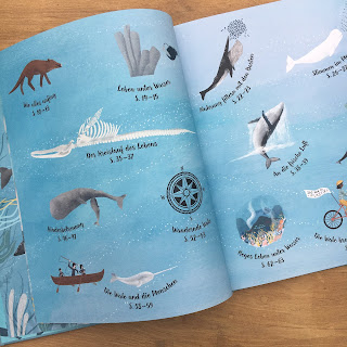 Die Welt der Wale - Lerne die Riesen der Ozeane kennen" von Darcy Dobell * Illustrationen von Becky Thorns * Kleine Gestalten Verlag