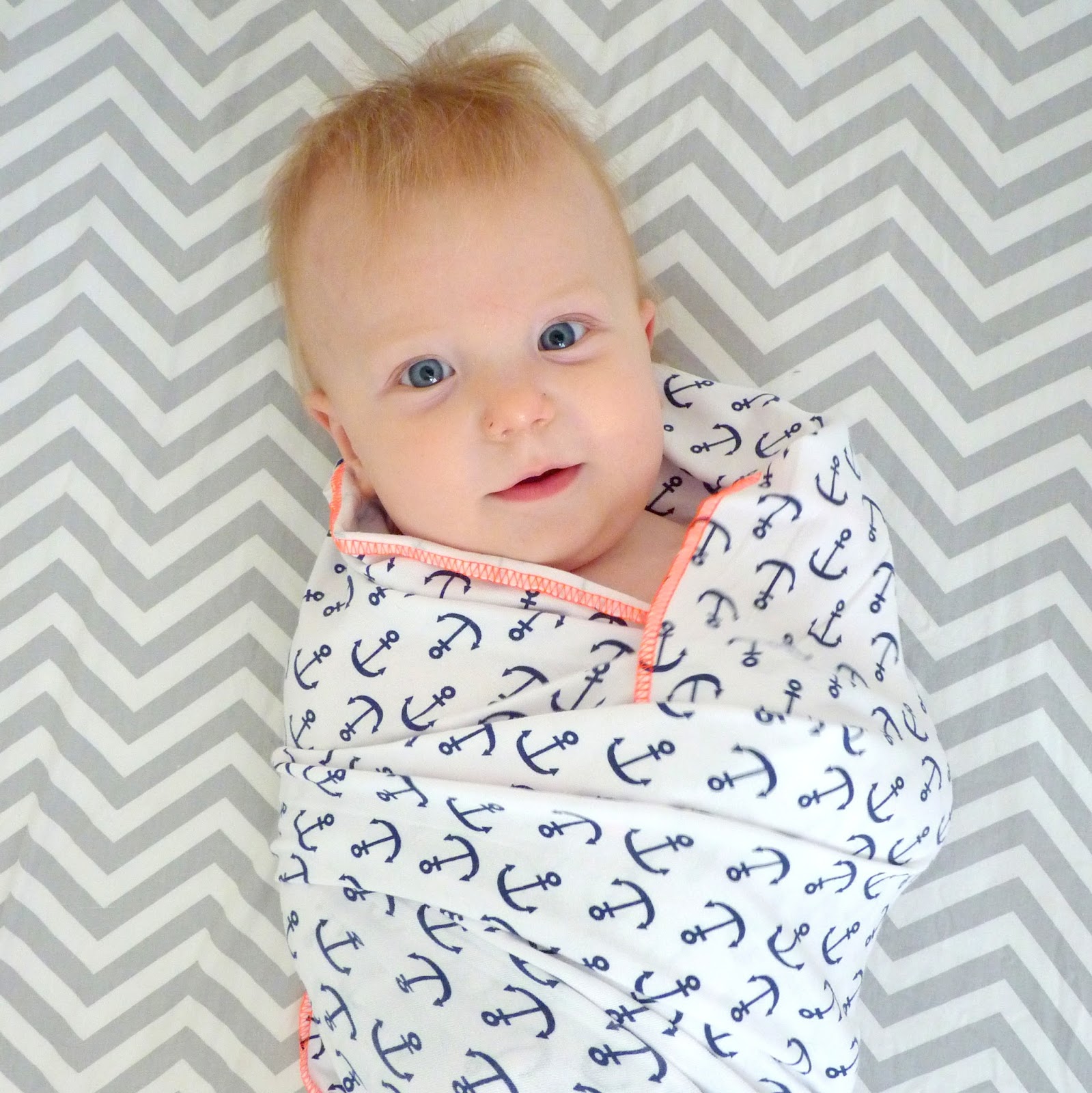 simply crafted neon sergered swaddle blanket tutorial