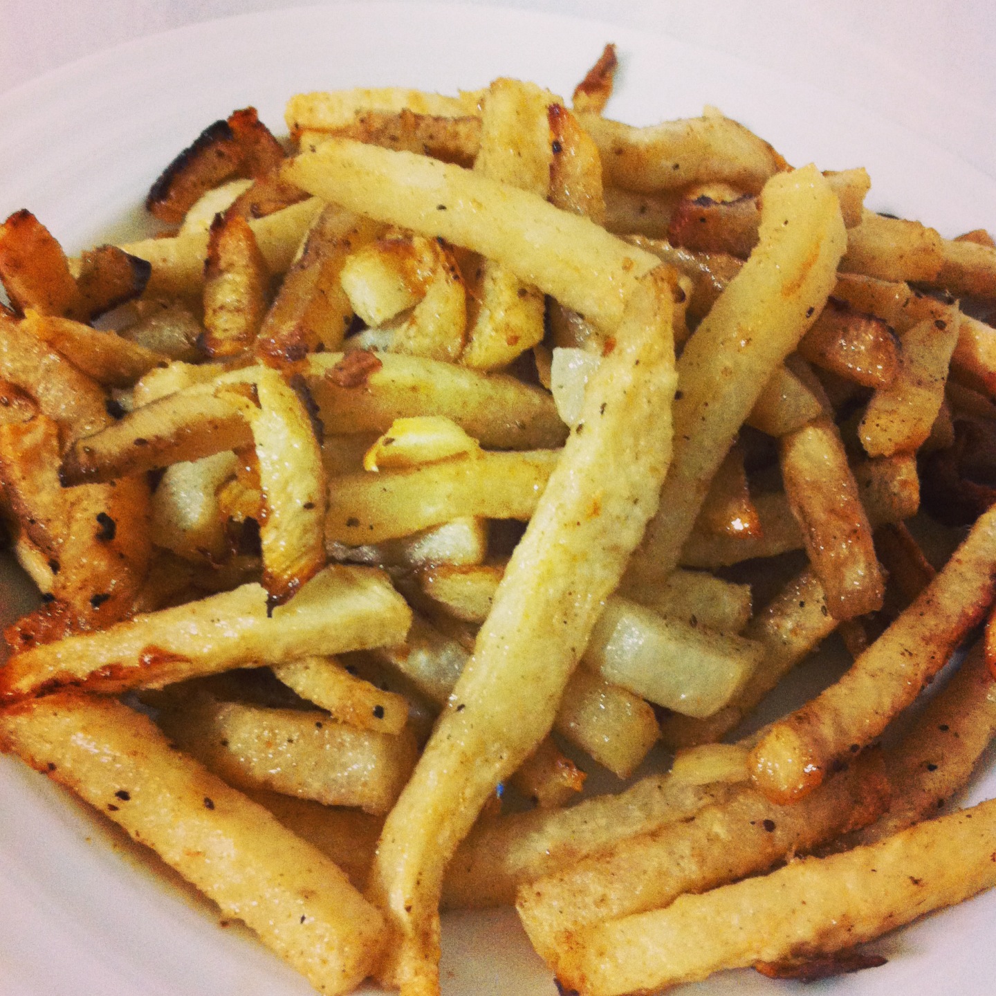 accidental yummy! Spicy Baked Jicama Fries