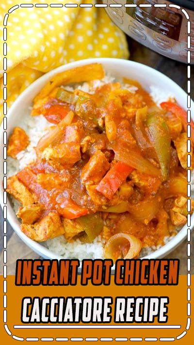 Instant Pot chicken cacciatore recipe is easy to make and just takes 3 minutes to cook. You just need 3 ingredients for this low carb dinner. #instantpotrecipes #chicken #healthy Instant Pot chicken cacciatore recipe is easy to make and just takes 3 minutes to cook. You just need 3 ingredients for this low carb dinner. #instantpotrecipes #chicken #healthy