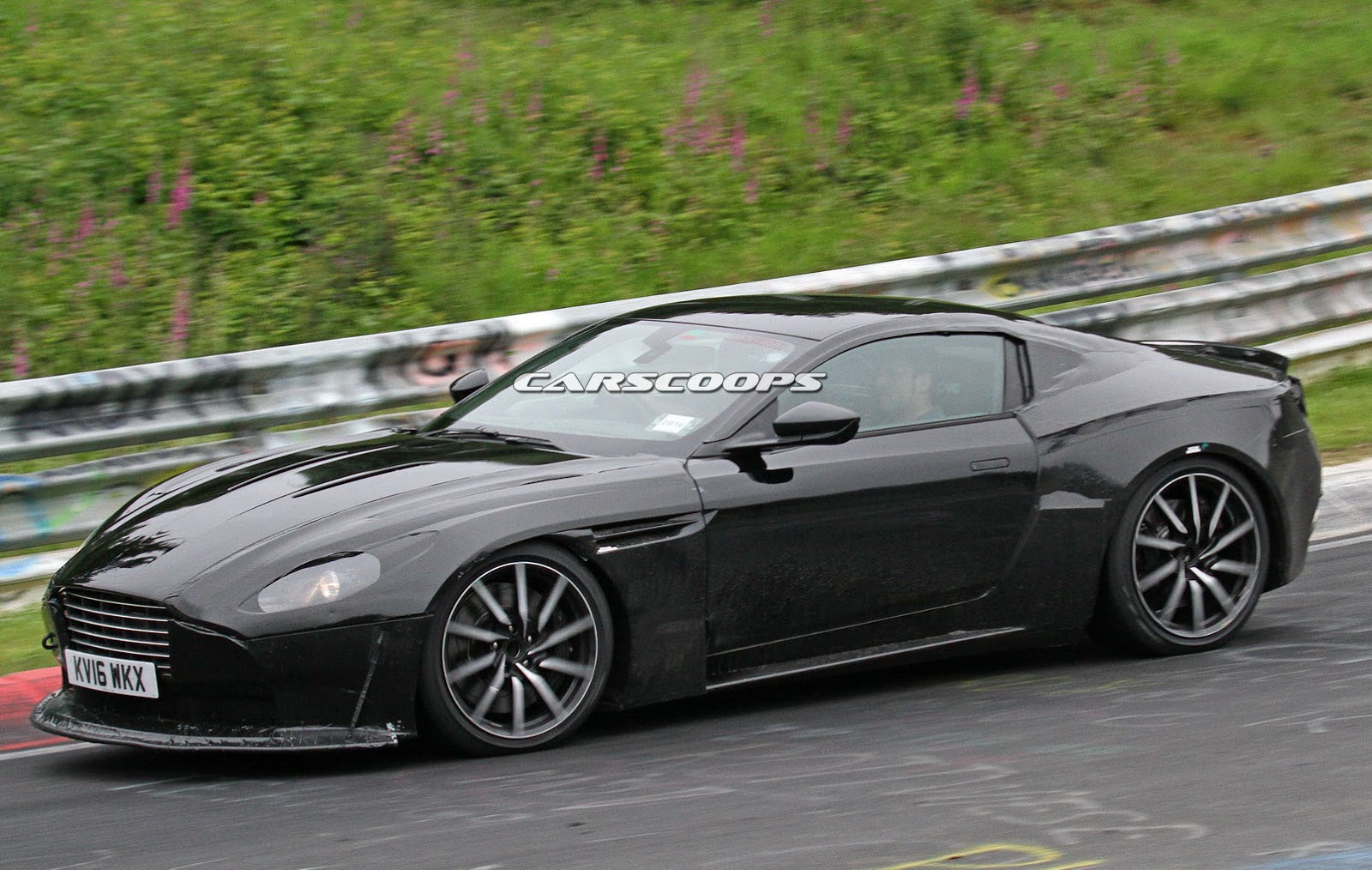 Aston Martin S New Amg V8 Powered Vantage Caught For The