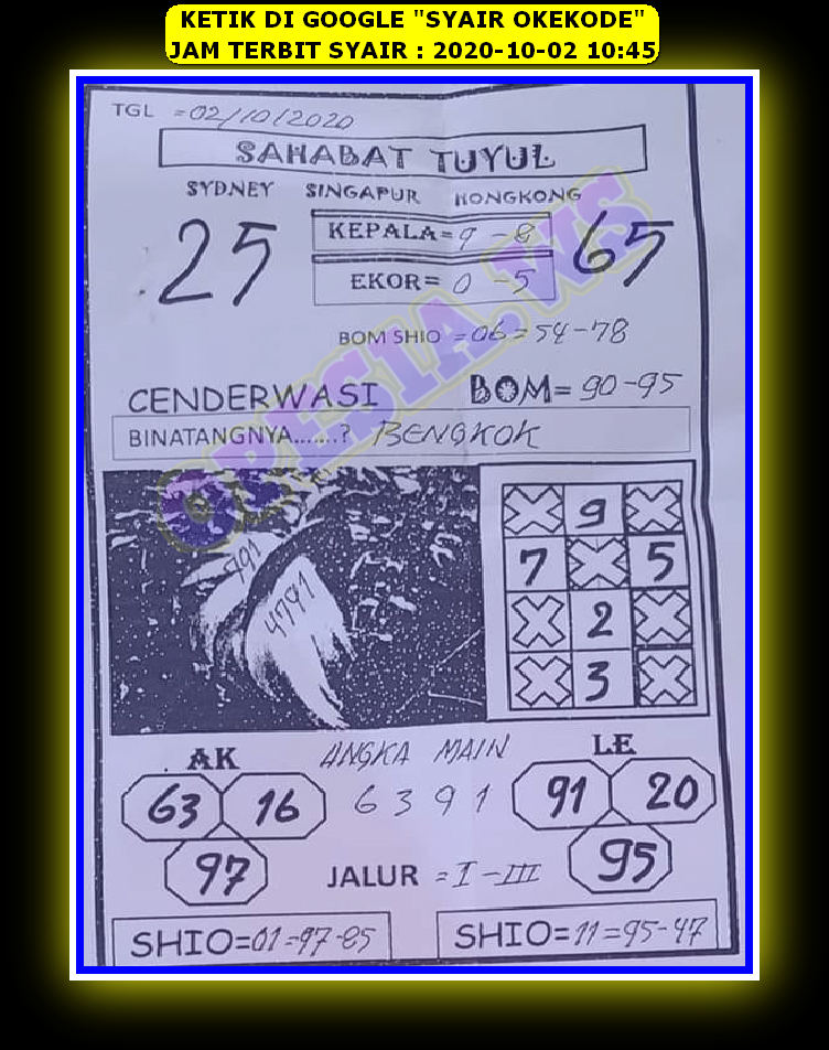 1 New Message Kode Syair Sydney 2 Oktober 2020 Forum Syair Togel Hongkong Singapura Sydney