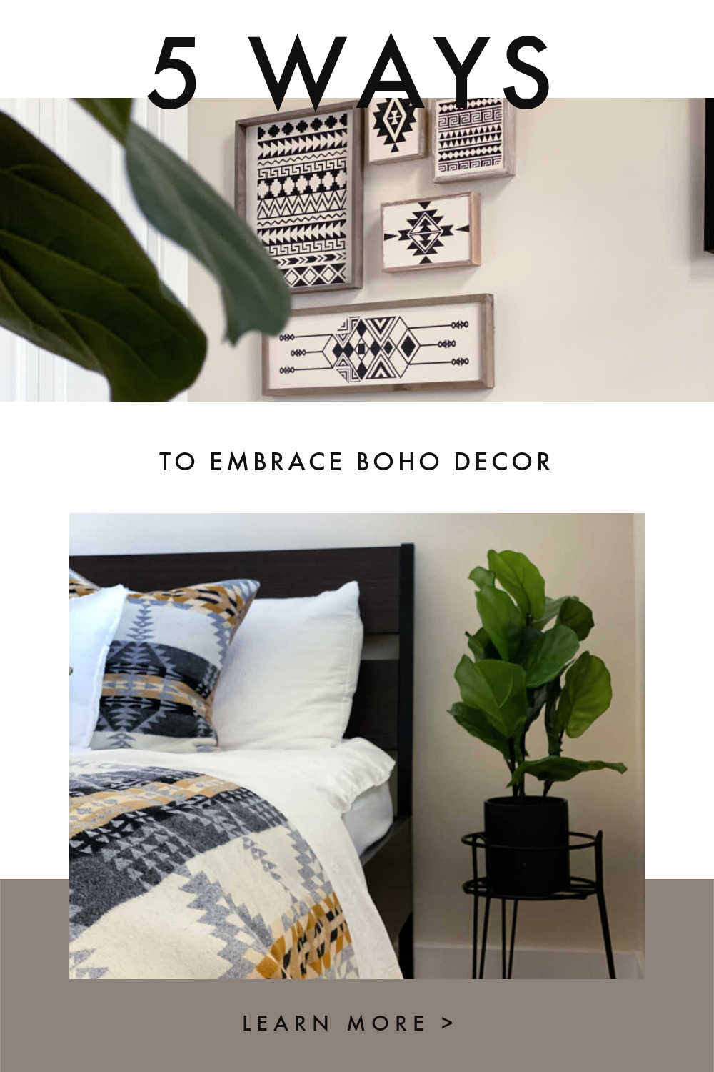 EMBRACE BOHO DECOR USING CRICUT