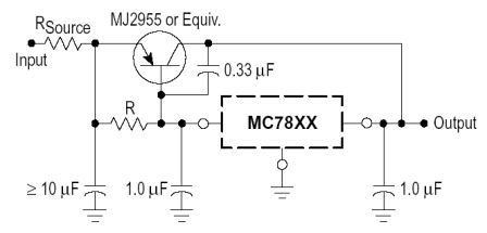 The 78xx Series Current Boost Regulator Circuit Diagram