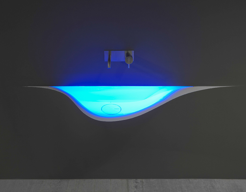 illuminated bathroom sinks