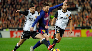 Barcelona vs Valencia  en partido de Ida Copa del Rey 2018