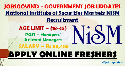 NISM Recruitment 2021