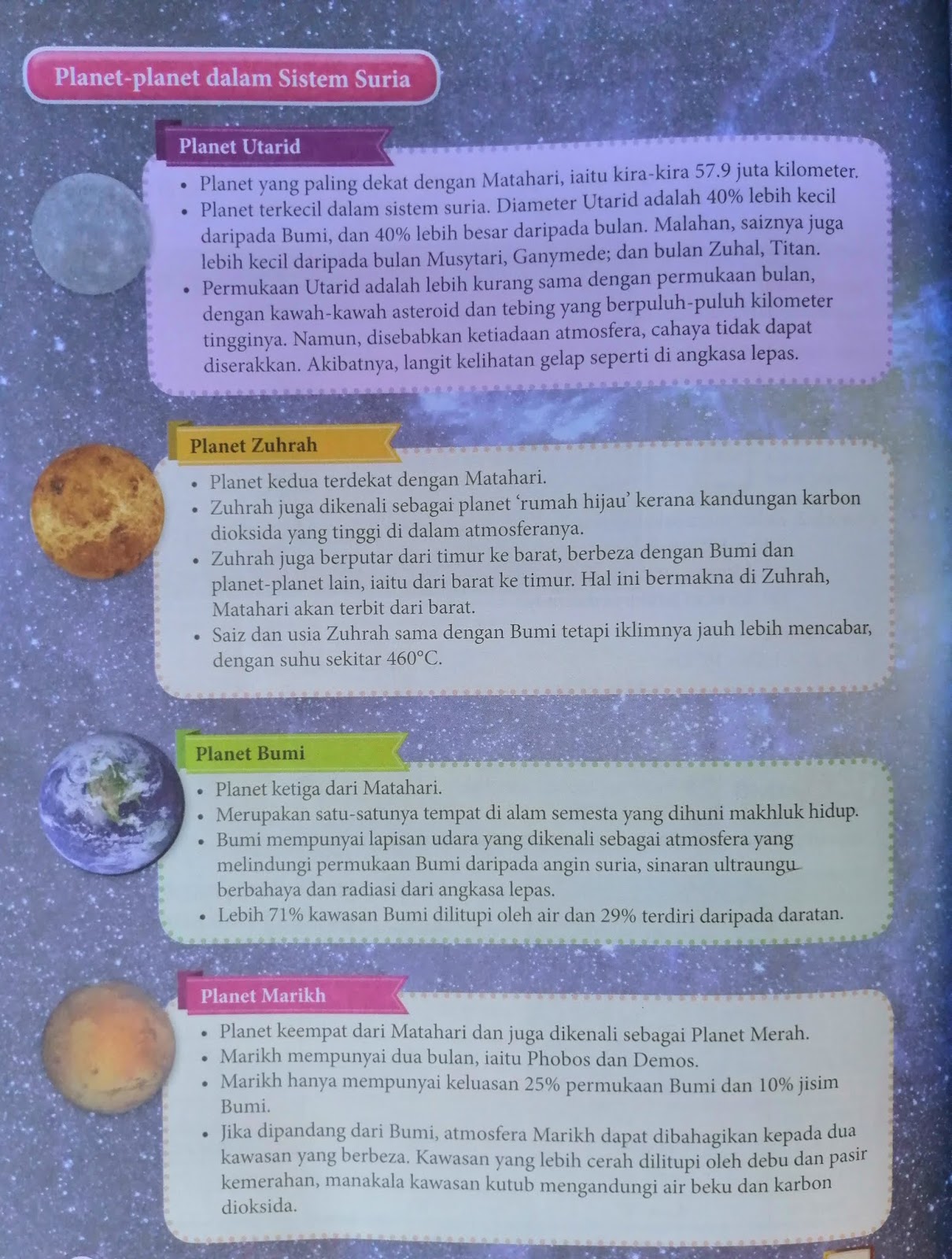 Ciri Ciri Planet Dalam Sistem Suria - DaisyjoysBerger