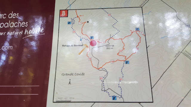 Carte Sentier de la Montagne de la Grande Coulée