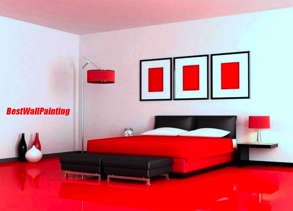 Red And White Bedroom Ideas