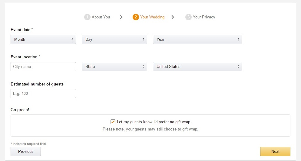 Amazon Wedding Registry Review AM STORE