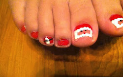 nail toe christmas santa diy nails designs claus clause face toes cute easy holiday craftymorning pedicure years most paint pink