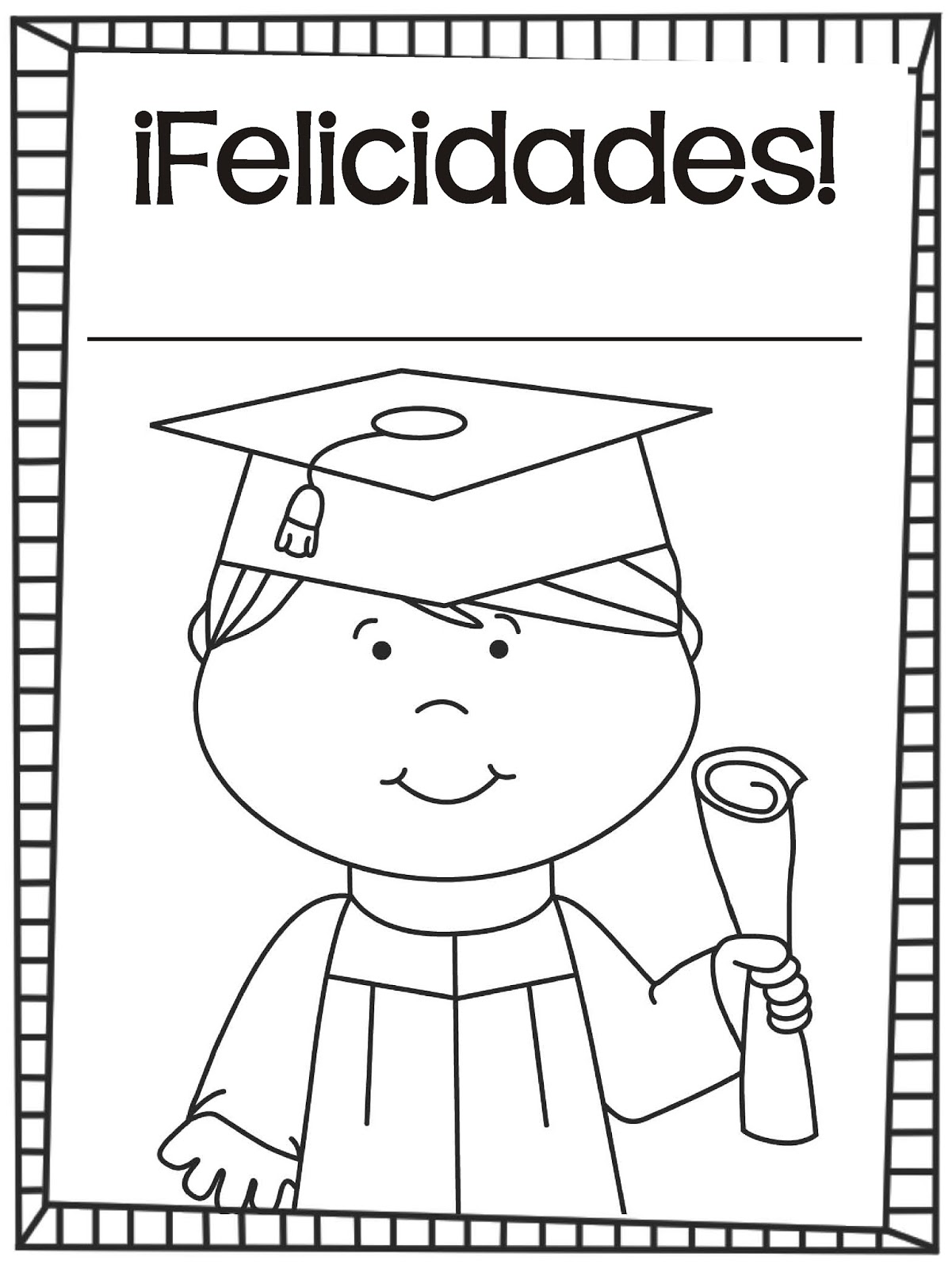Graduación Hojas para colorear - De los tales