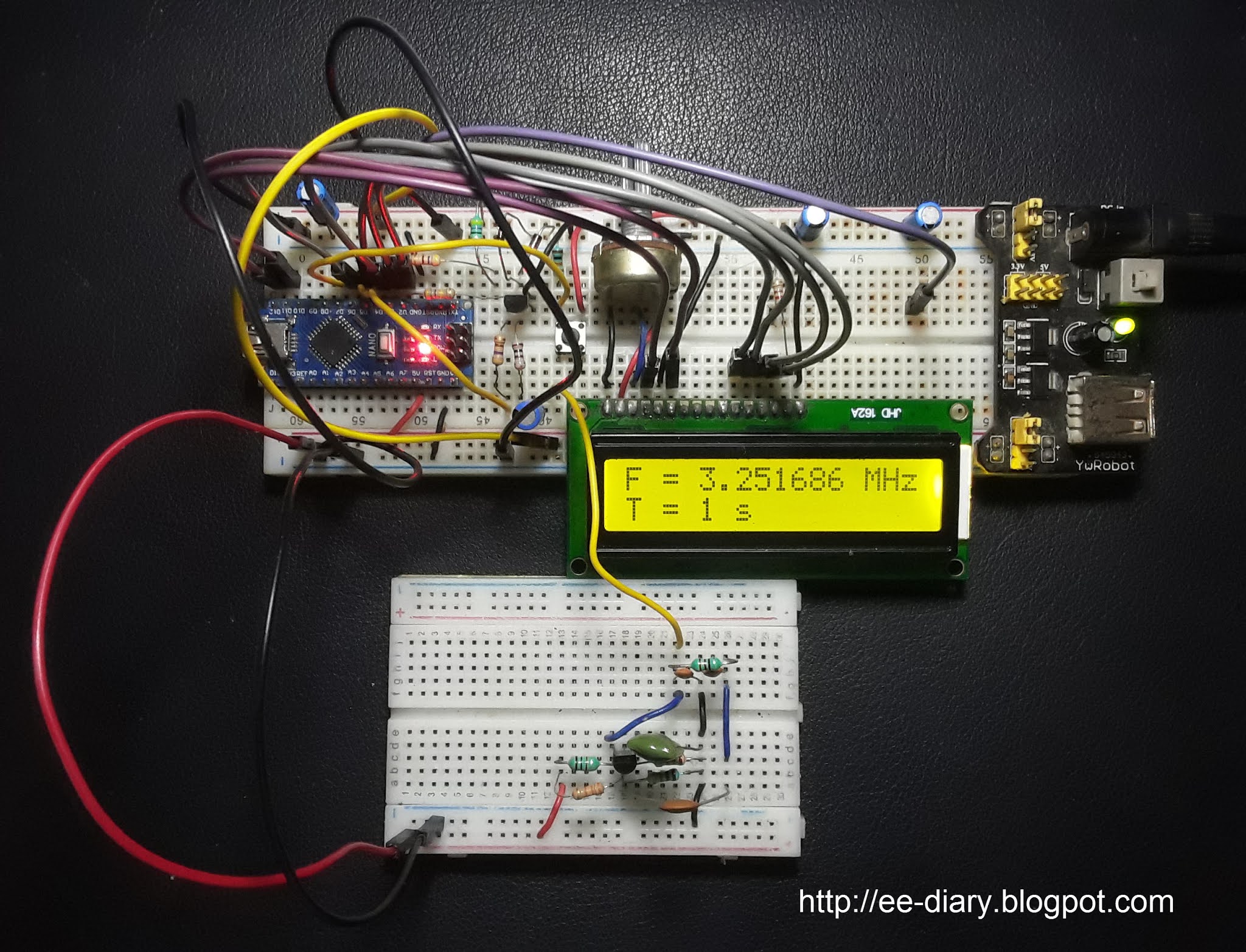 Colpitts Oscillator Design and Experiment on Breadboard eediary