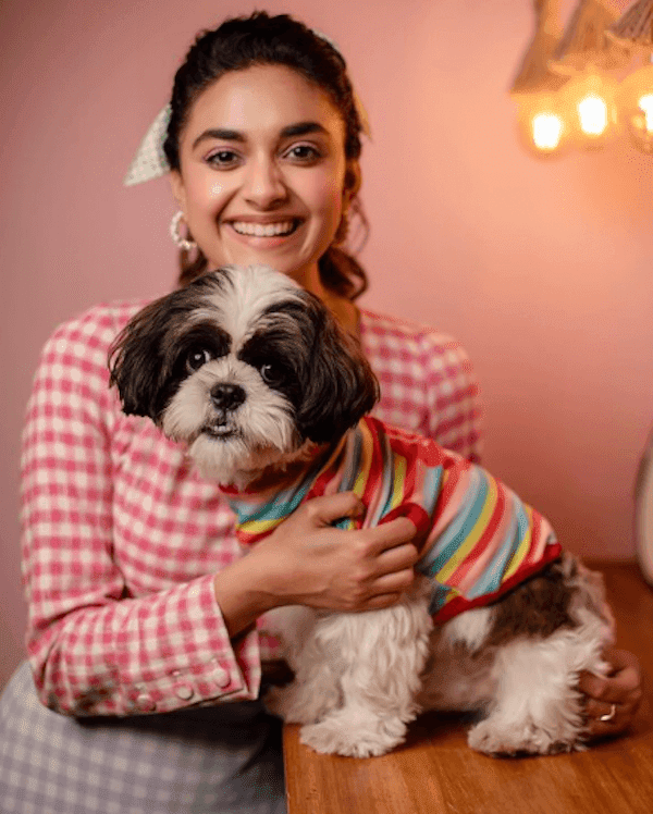 Keerthy Suresh Celebrates Puppy (Nyku) Birthday