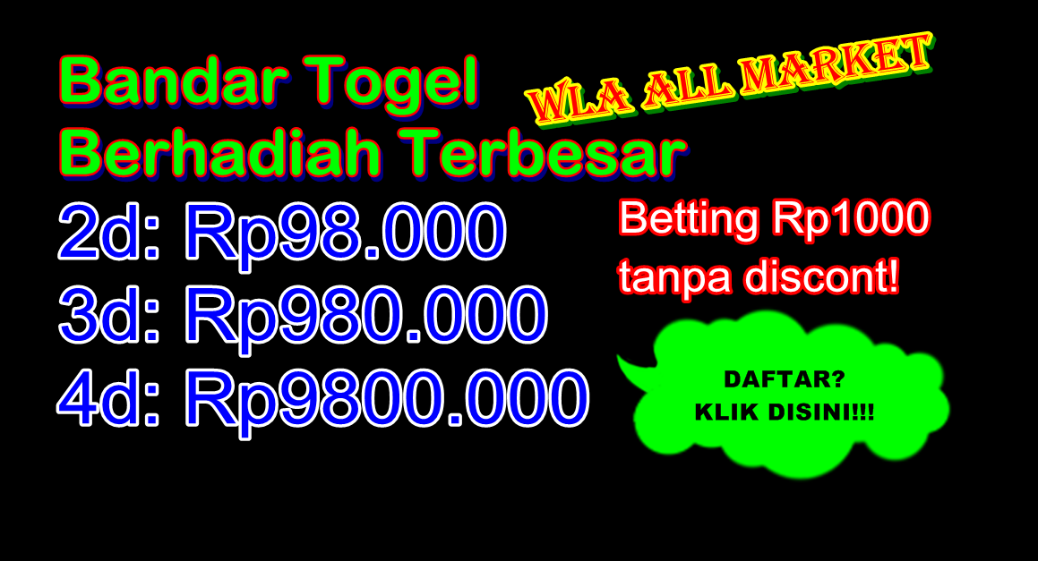 Pendaftaran Bandar Togel SD SGP HK 2020 WLA All Market Bandar Togel