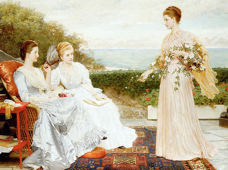 Home Living Fabric in Paintings of the Victorian Era