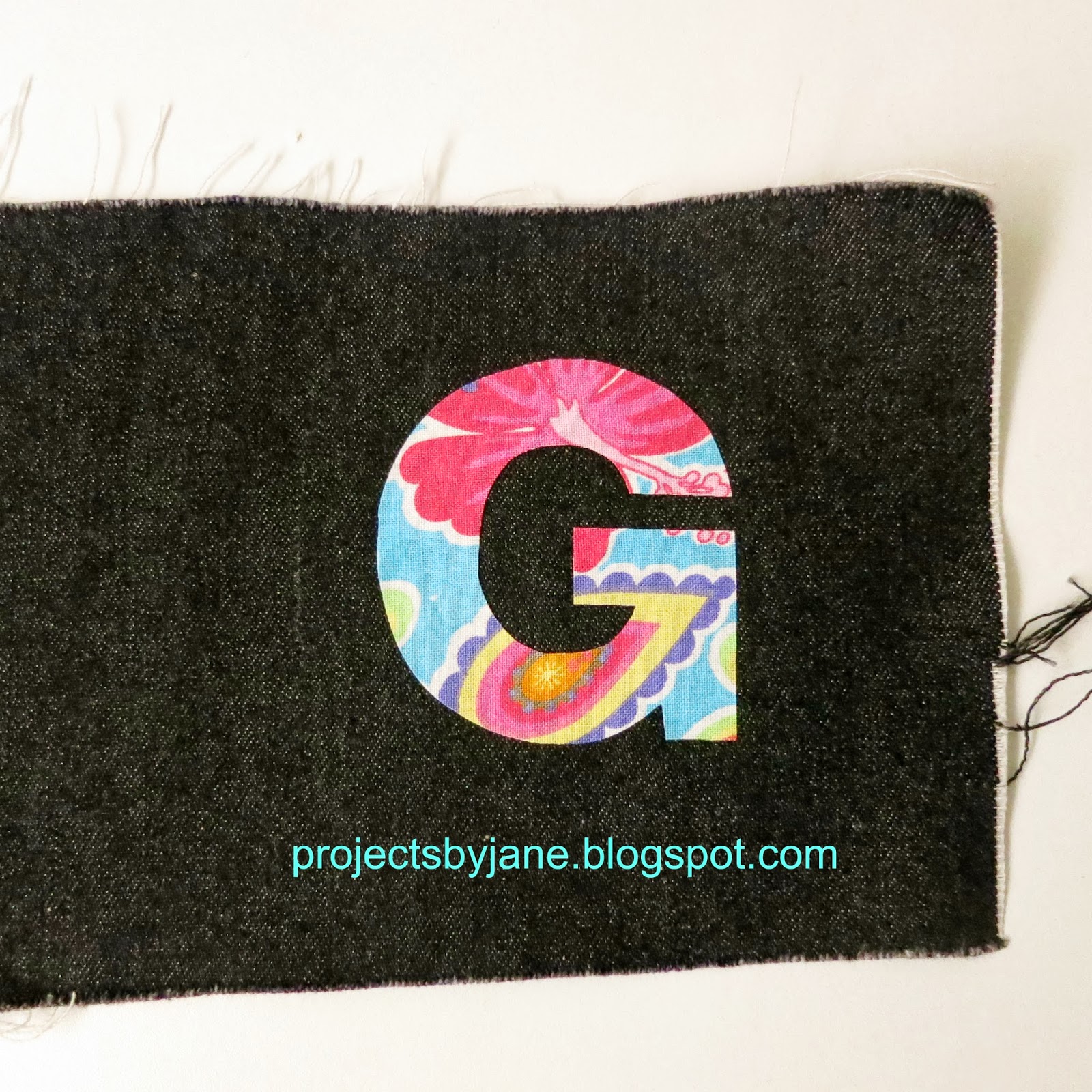 Projects by Jane: Raw edge applique