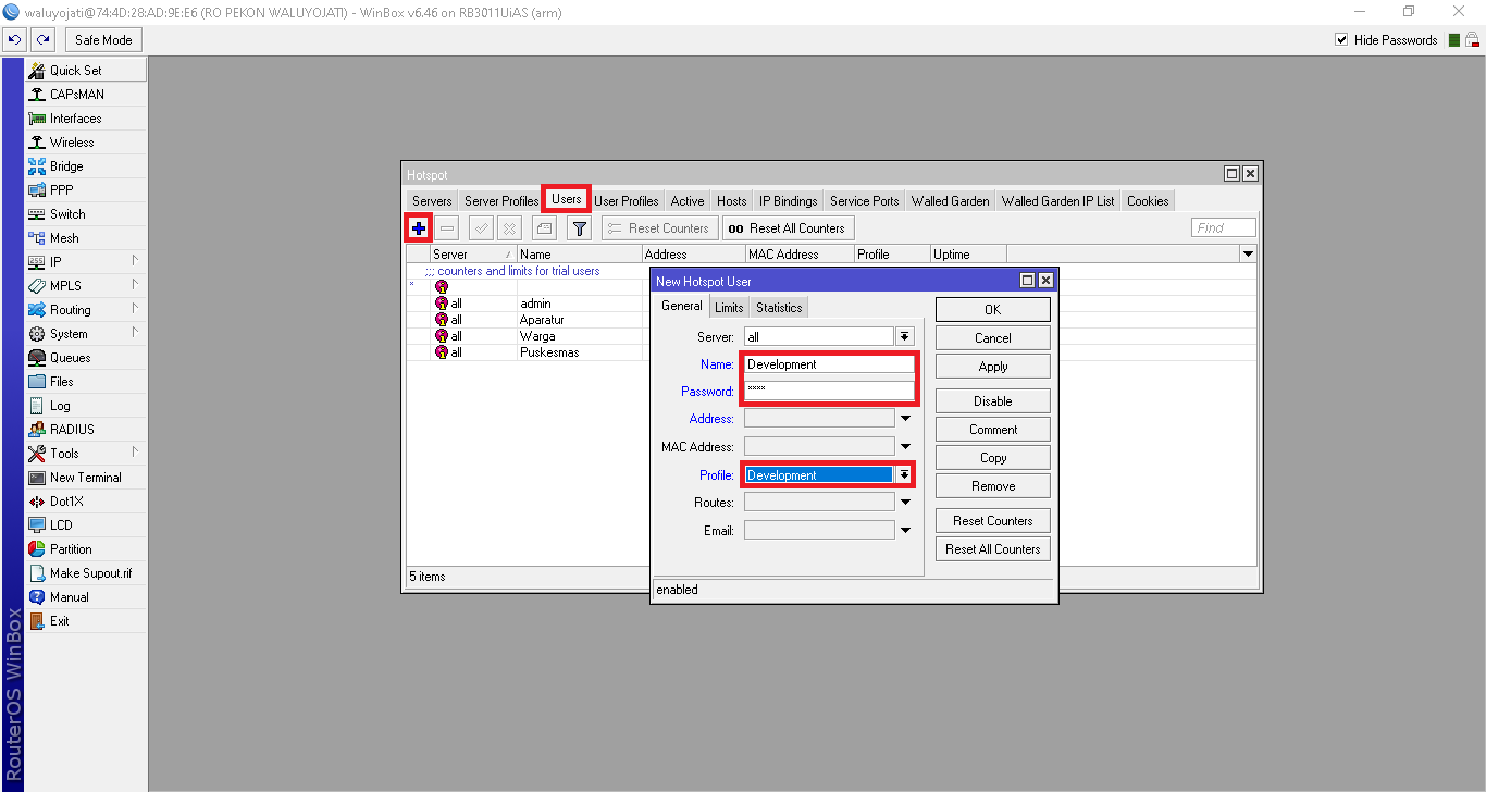 Cara Memberikan IP Address User Hotspot Sesuai Yang di Tentukan Wahyu Development 007