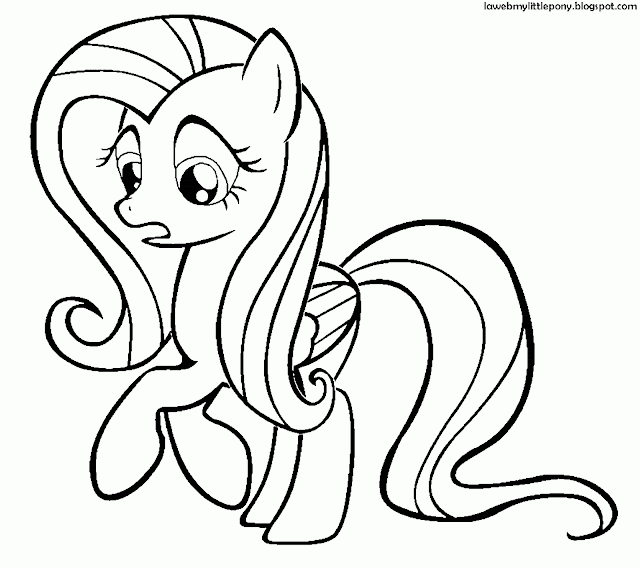 My Little Pony: Dibujos para colorear de Fluttershy de My Little Pony
