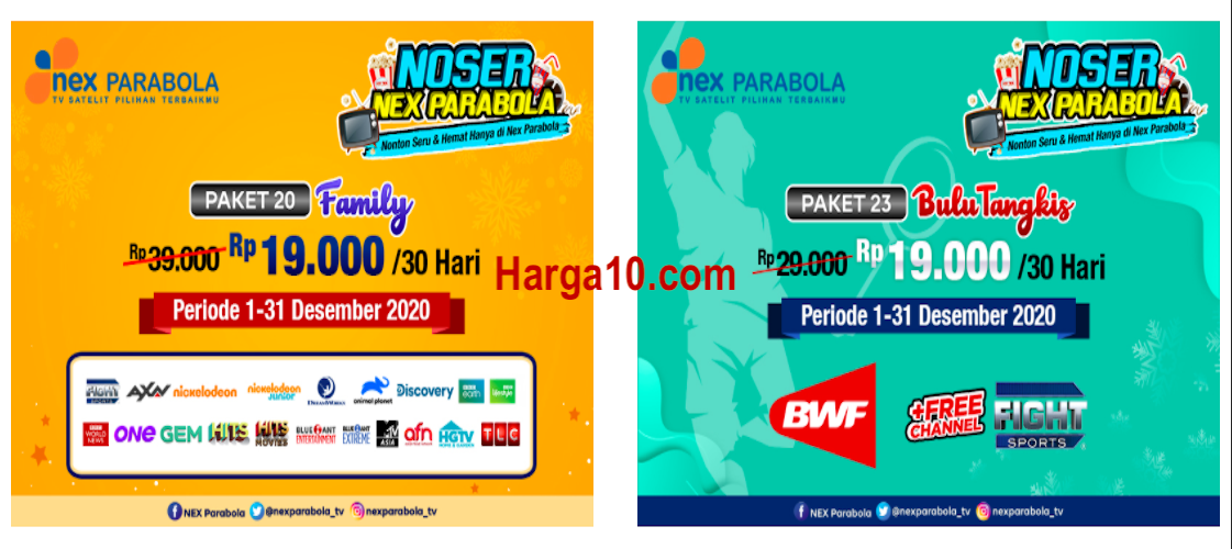Promo Nex Parabola Bulan Desember 2020 INFO PAY TV Januari 2024