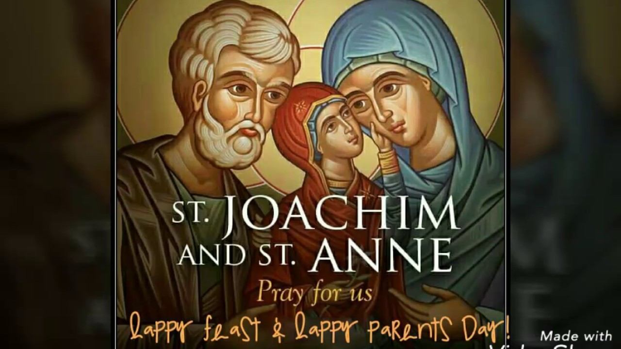 God's Gift St Joachim and Anne Feast Day!