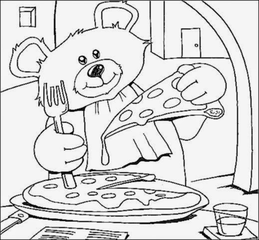 Free Coloring Sheet Restaurant Coloring Sheets