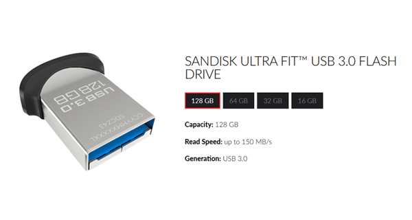 SanDisk Ultra Fit USB 3.0 Flash Drive SanDisk Ultra Fit USB 3.0 Flash Drive
