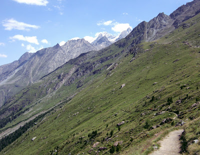 Mischabel Peaks from the Europaweg