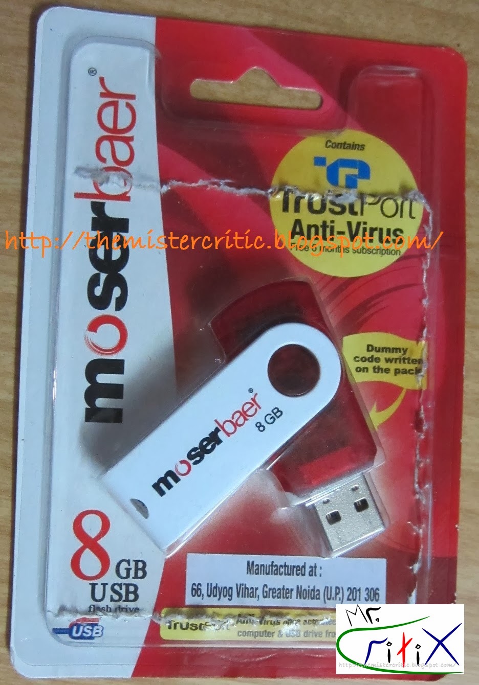 The Mister Critic: Critix' Blog: MoserBaer Swivel USB Flash Drive ...