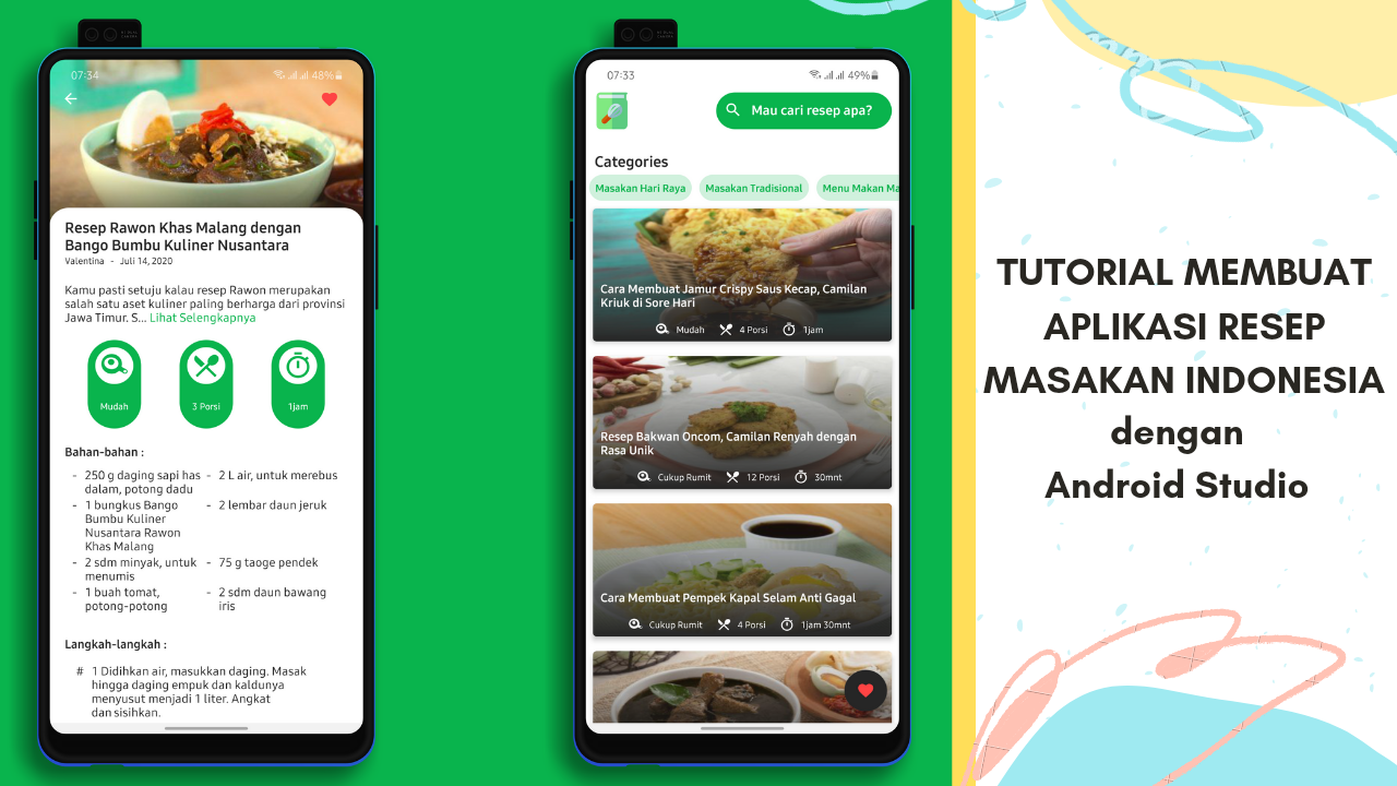Tutorial Membuat Aplikasi Resep Masakan Indonesia dengan Android Studio