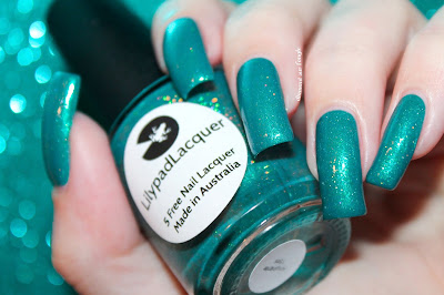 Swatch of the nail polish "Amphitrite" from Lilypad Lacquer