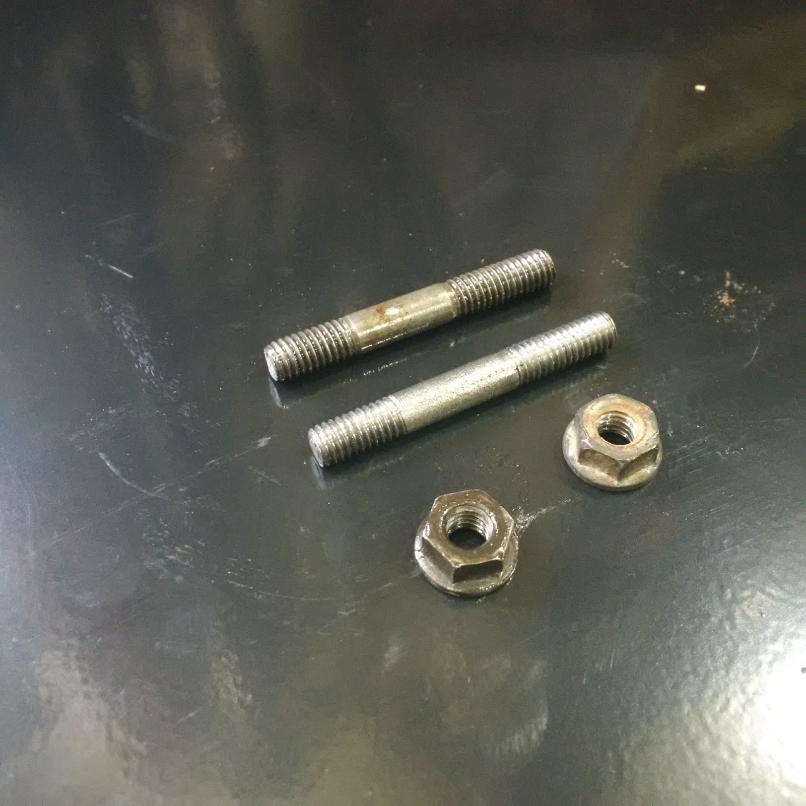 Another Day Another Project Making a Motorcycle Exhaust Manifold Stud