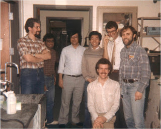 Members of John Wikswo's laboratory at Vanderbilt University in the mid 1980s.