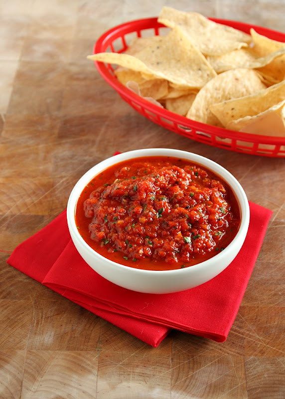 Vanilla Clouds and Lemon Drops Fiery Roasted Red Pepper Salsa