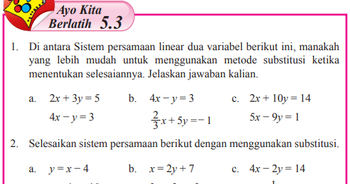 Soal Matematika Kelas 8 Persamaan Tiga Variabel Materi