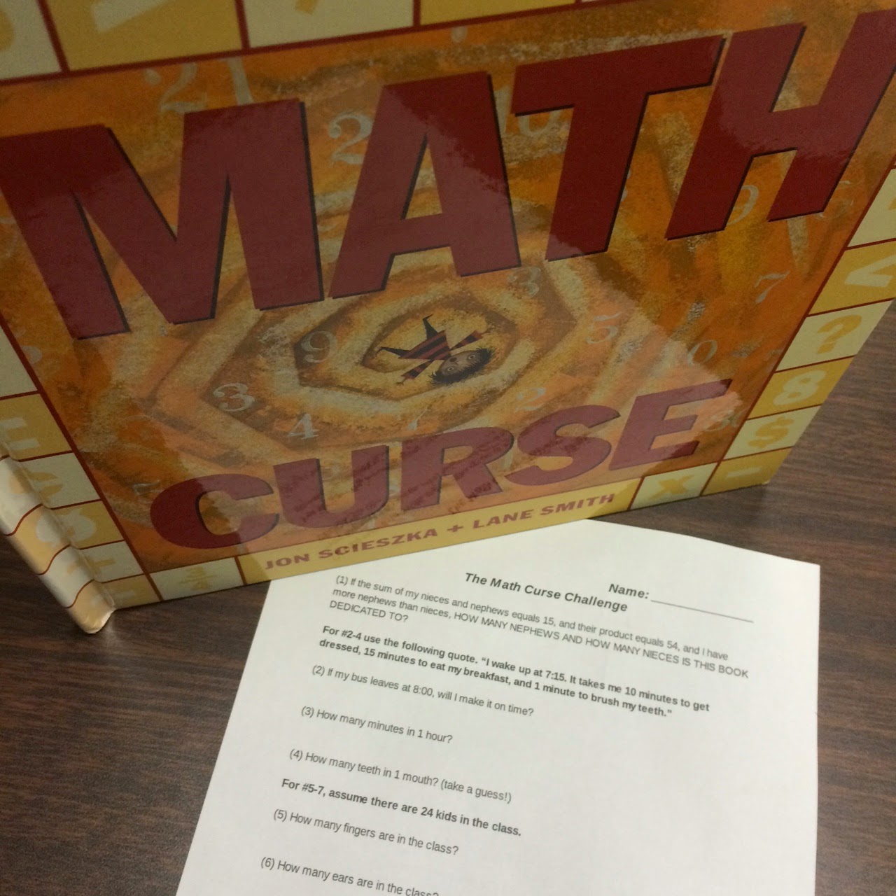 Middle School Math Man: The Math Curse!