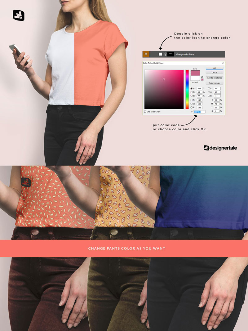 Women's Cropped Tshirt Mockup 4728864 2 Women%2527s Cropped Tshirt Mockup 4728864 Download