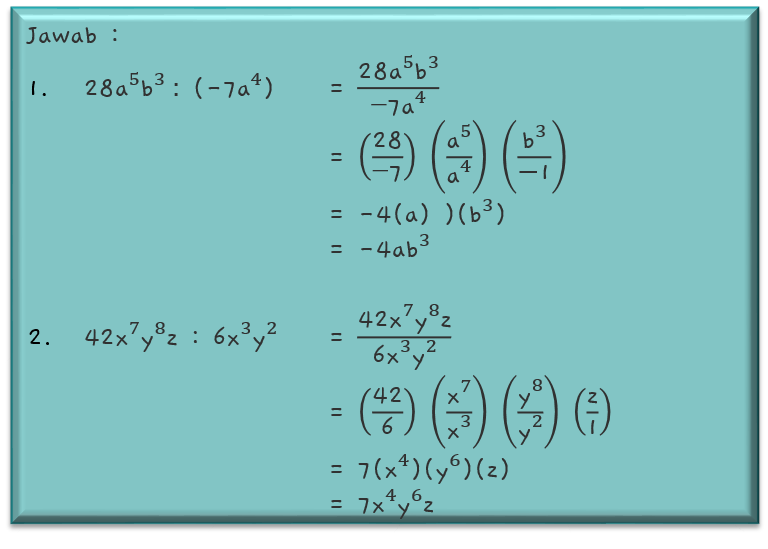Operasi Hitung Bentuk Aljabar