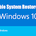 How to configure the System Restore feature in Windows 10