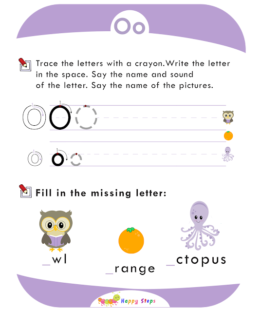 Activity Worksheet -2 Letter O
