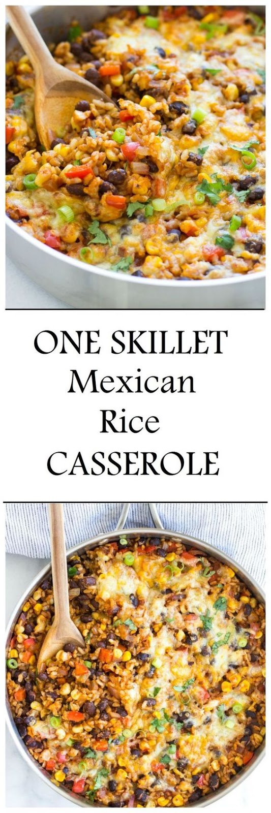  ONE SKILLET MEXICAN RICE CASSEROLE