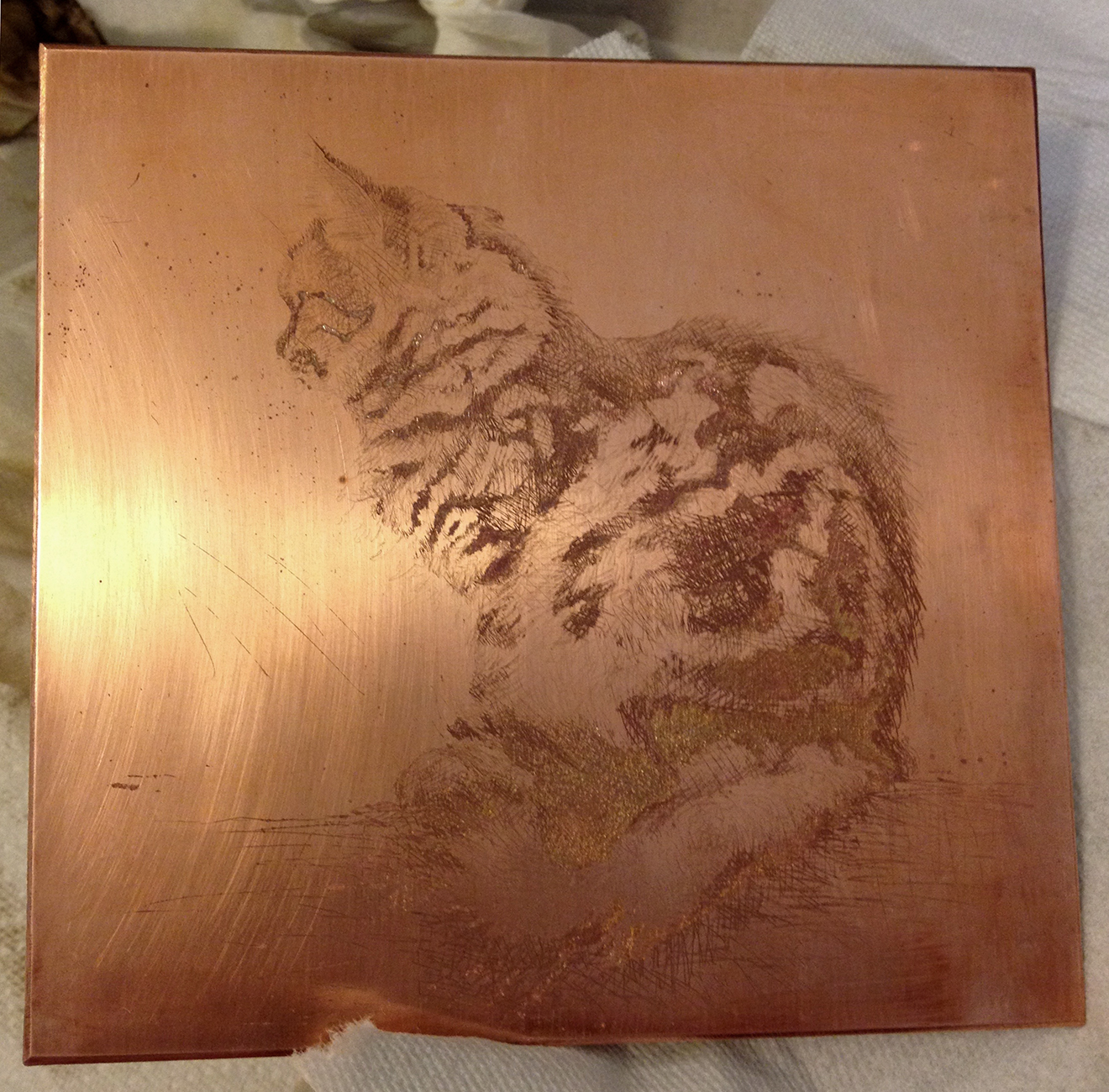 How to Paint on Copper  Preparing Copper Plate by Candice Bohannon