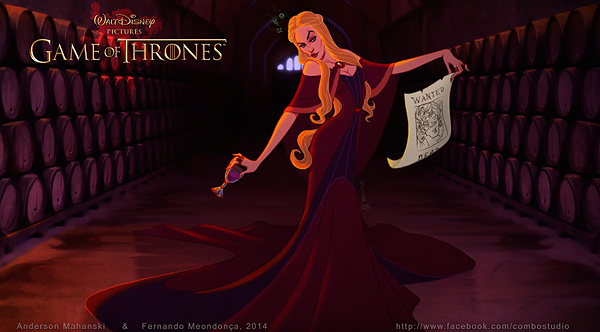 GoT/Disney Mash-Up of Cersei Lannister