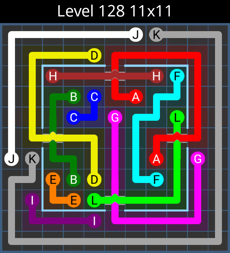 Puzzle Game Solutions FLOW PARTY PACK LEVELS 121 150