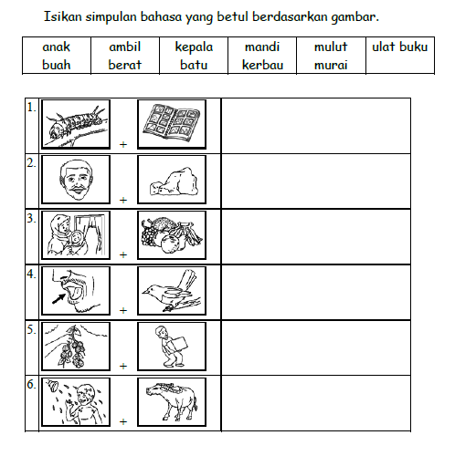 Latihan Simpulan Bahasa Bergambar [Free Download PDF 