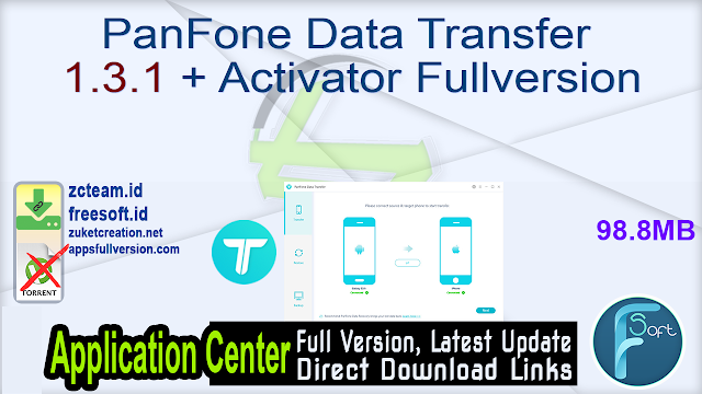 PanFone Data Transfer 1.3.1 + Activator Fullversion