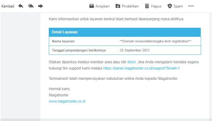 Cara Memperpanjang Domain Di Niagahoster Lewat Indomaret Review Teknologi Sekarang