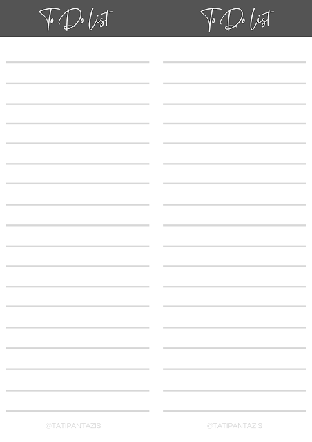 planner to do list